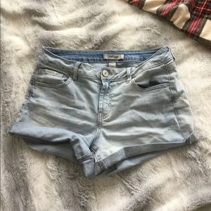 Light Wash Jean Shorts